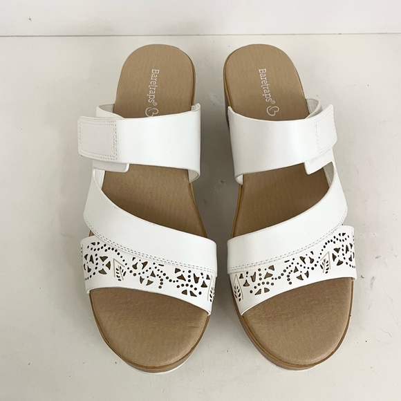 BARETRAPS GIGI White Block Heel Open Toe Adjustable Strap Sandals Women’s Size 9 - Picture 7 of 15